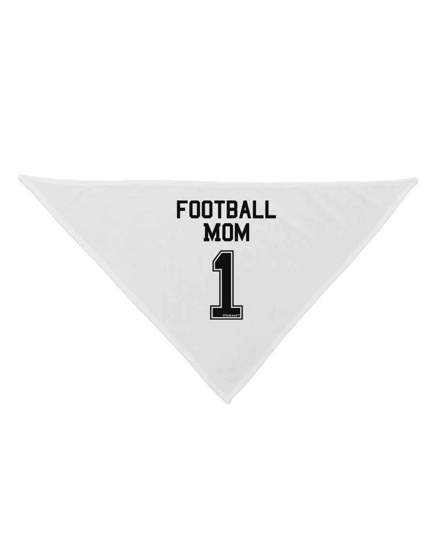 Football Mom Jersey Dog Bandana 26"-Dog Bandana-TooLoud-White-One-Size-Fits-Most-Davson Sales