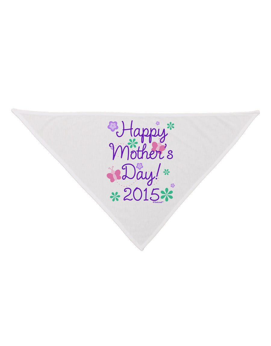 Happy Mother's Day (CURRENT YEAR) Dog Bandana 26 by TooLoud-Dog Bandana-TooLoud-White-One-Size-Fits-Most-Davson Sales