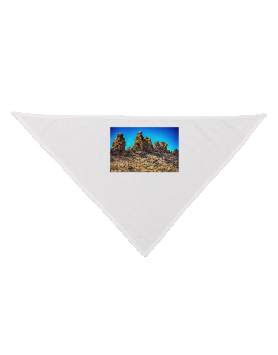 Crags in Colorado Dog Bandana 26 by TooLoud-Dog Bandana-TooLoud-White-One-Size-Fits-Most-Davson Sales