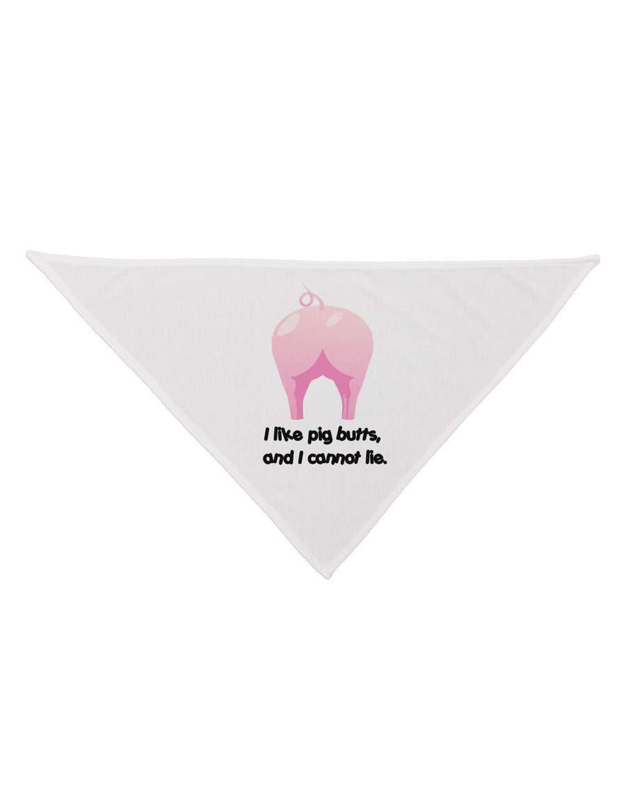 I Like Pig Butts - Funny Design Dog Bandana 26 by TooLoud-Dog Bandana-TooLoud-White-One-Size-Fits-Most-Davson Sales