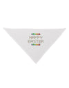 Happy Easter Eggs Dog Bandana 26-Dog Bandana-TooLoud-White-One-Size-Fits-Most-Davson Sales