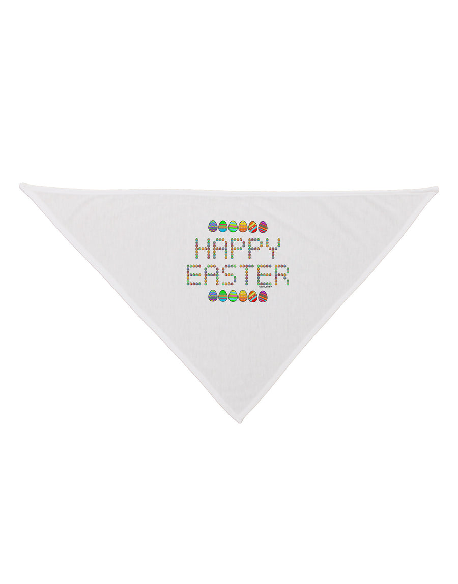 Happy Easter Eggs Dog Bandana 26-Dog Bandana-TooLoud-White-One-Size-Fits-Most-Davson Sales