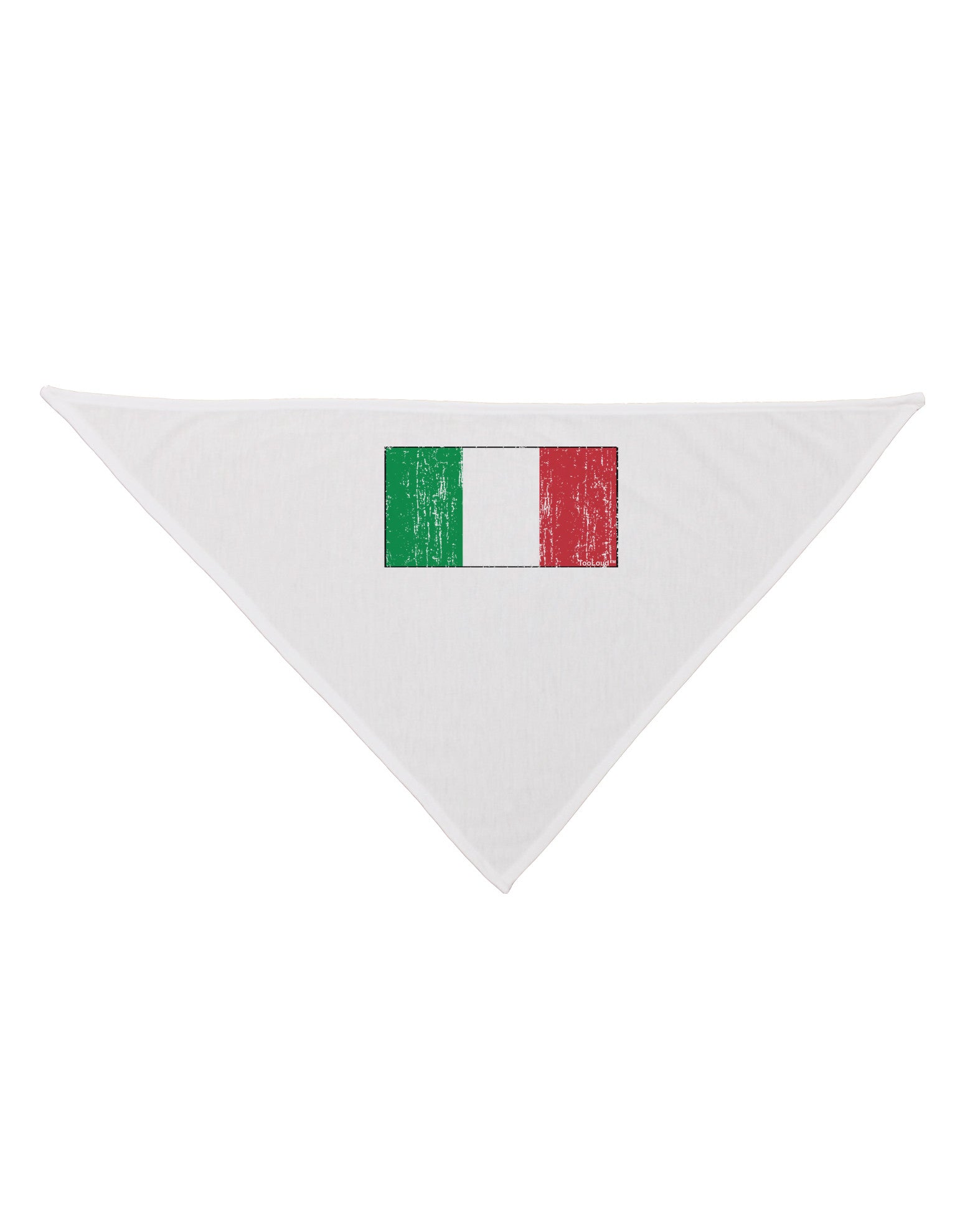 Italian Flag - Distressed Dog Bandana 26 by TooLoud-Dog Bandana-TooLoud-White-One-Size-Fits-Most-Davson Sales