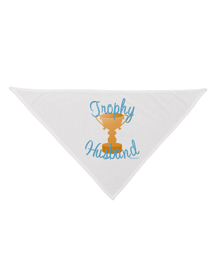 Trophy Husband Design Dog Bandana 26 by TooLoud-Dog Bandana-TooLoud-White-One-Size-Fits-Most-Davson Sales