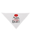 Matching Husband and Wife Designs - Mrs Always Right Dog Bandana 26-Dog Bandana-TooLoud-White-One-Size-Fits-Most-Davson Sales