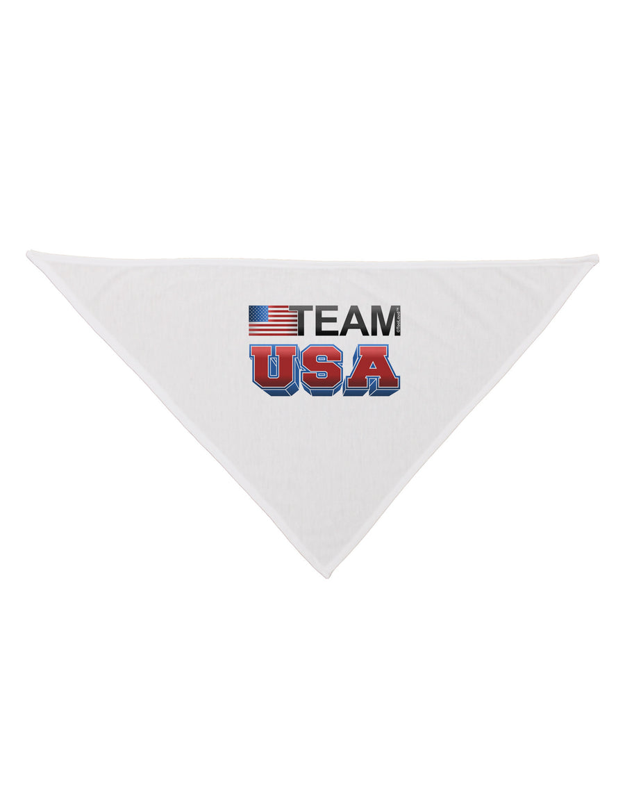 Sporty Team USA Dog Bandana 26-Dog Bandana-TooLoud-White-One-Size-Fits-Most-Davson Sales