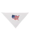 United States Cutout - American Flag Distressed Dog Bandana 26 by TooLoud-Dog Bandana-TooLoud-White-One-Size-Fits-Most-Davson Sales