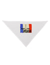 Pray For Paris Watercolor Dog Bandana 26-Dog Bandana-TooLoud-White-One-Size-Fits-Most-Davson Sales