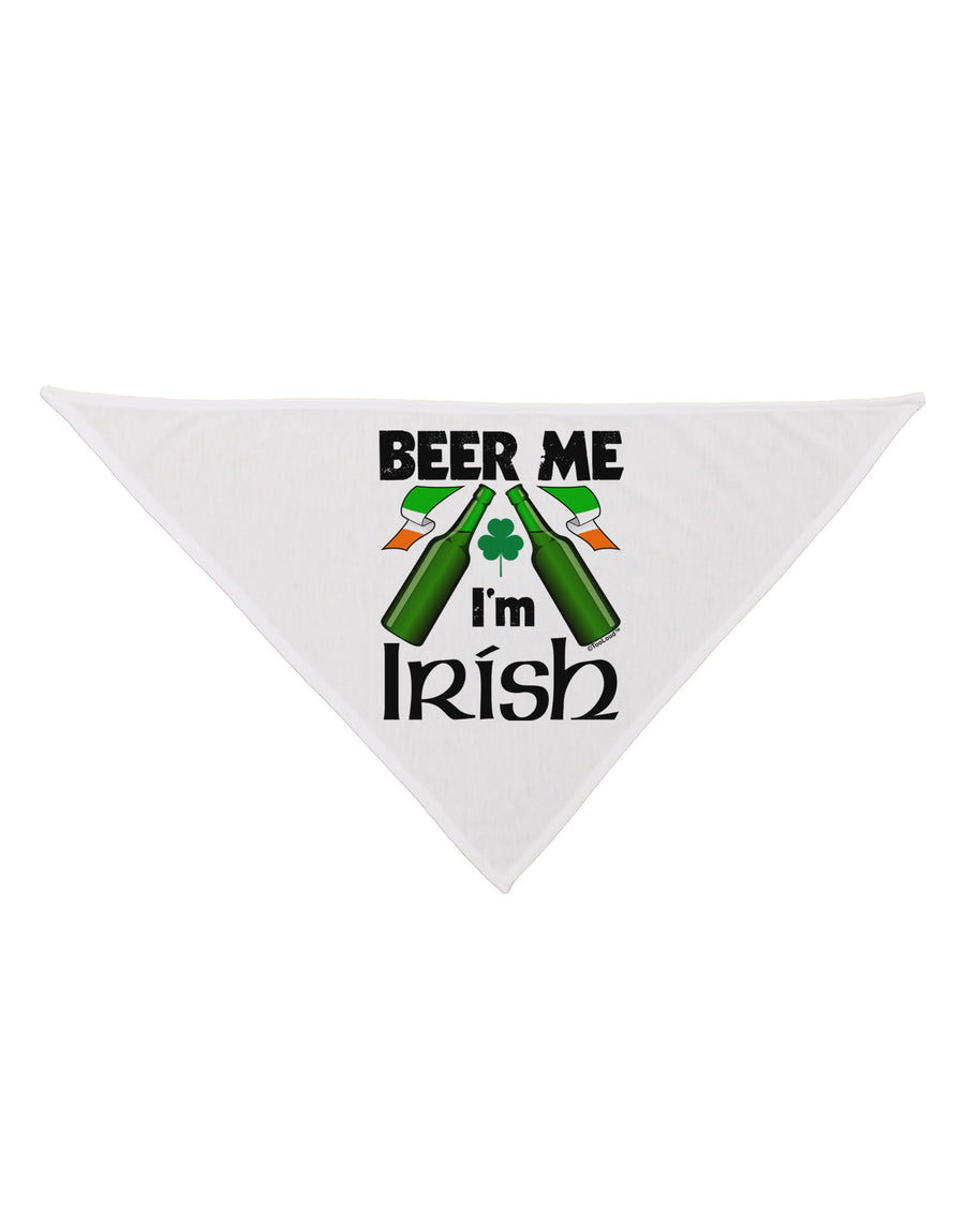 Beer Me I'm Irish Dog Bandana 26-Dog Bandana-TooLoud-White-One-Size-Fits-Most-Davson Sales