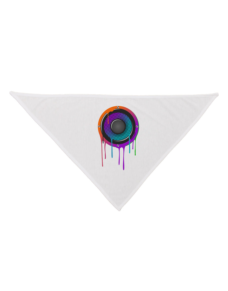 Paint Drips Speaker Dog Bandana 26-Dog Bandana-TooLoud-White-One-Size-Fits-Most-Davson Sales