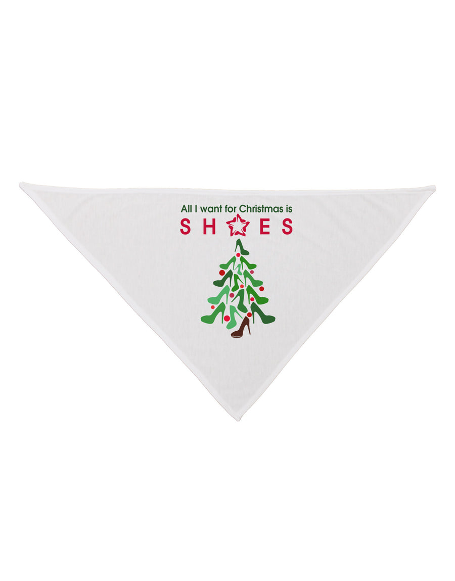 All I want for Christmas is Shoes Dog Bandana 26-Dog Bandana-TooLoud-White-One-Size-Fits-Most-Davson Sales