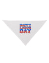 Happy Labor Day ColorText Dog Bandana 26-Dog Bandana-TooLoud-White-One-Size-Fits-Most-Davson Sales