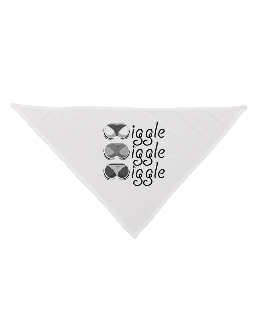 Wiggle Wiggle Wiggle - Twerk Dog Bandana 26-Dog Bandana-TooLoud-White-One-Size-Fits-Most-Davson Sales