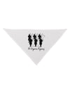 Eleven Pipers Piping Text Dog Bandana 26-Dog Bandana-TooLoud-White-One-Size-Fits-Most-Davson Sales