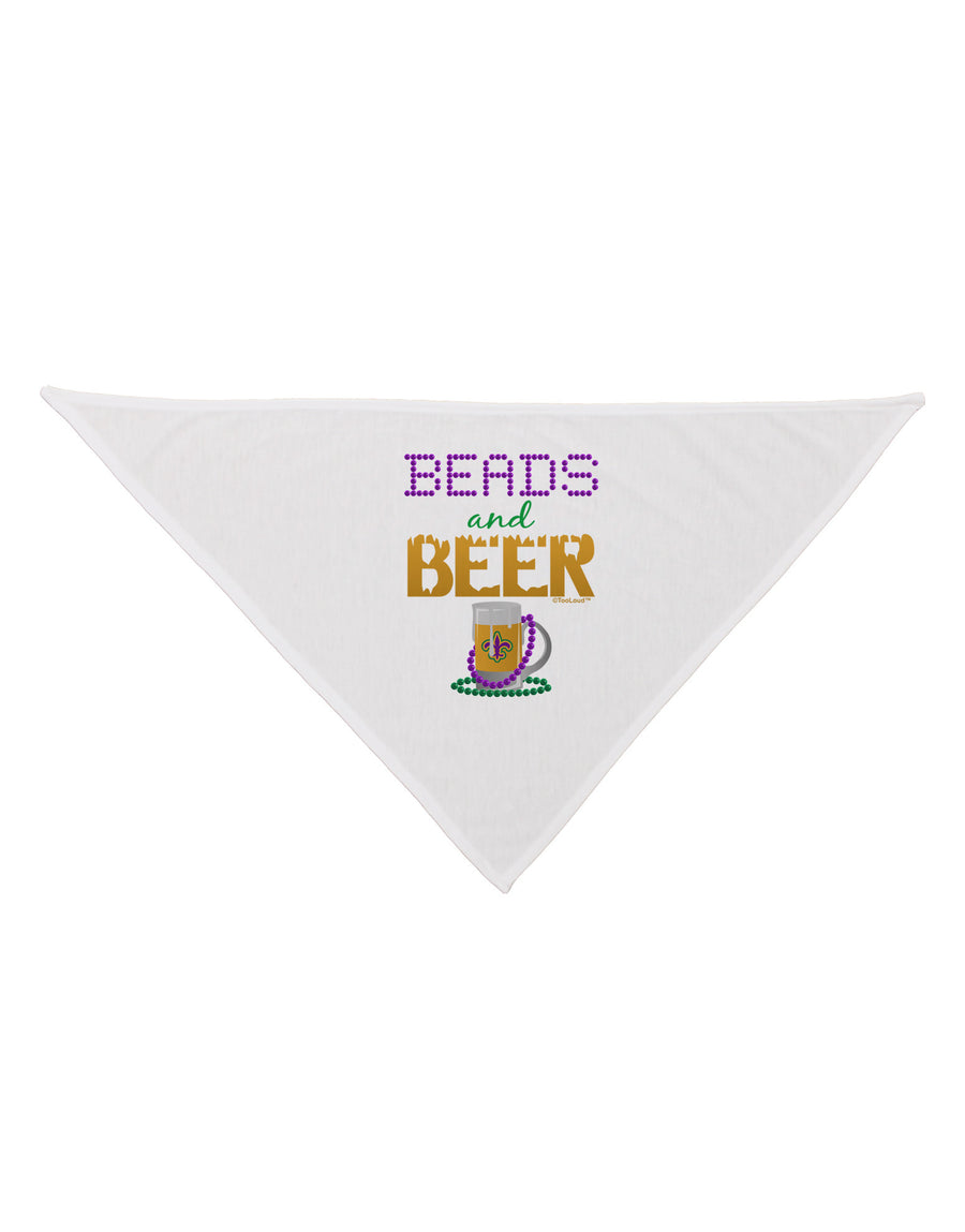 Beads And Beer Dog Bandana 26-Dog Bandana-TooLoud-White-One-Size-Fits-Most-Davson Sales