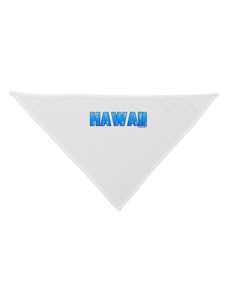 Hawaii Ocean Bubbles Dog Bandana 26 by TooLoud-Dog Bandana-TooLoud-White-One-Size-Fits-Most-Davson Sales