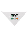 Kiss Me I'm Pretending to Be Irish Dog Bandana 26 by TooLoud-Dog Bandana-TooLoud-White-One-Size-Fits-Most-Davson Sales