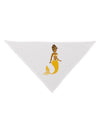 Mermaid Design - Yellow Dog Bandana 26-Dog Bandana-TooLoud-White-One-Size-Fits-Most-Davson Sales