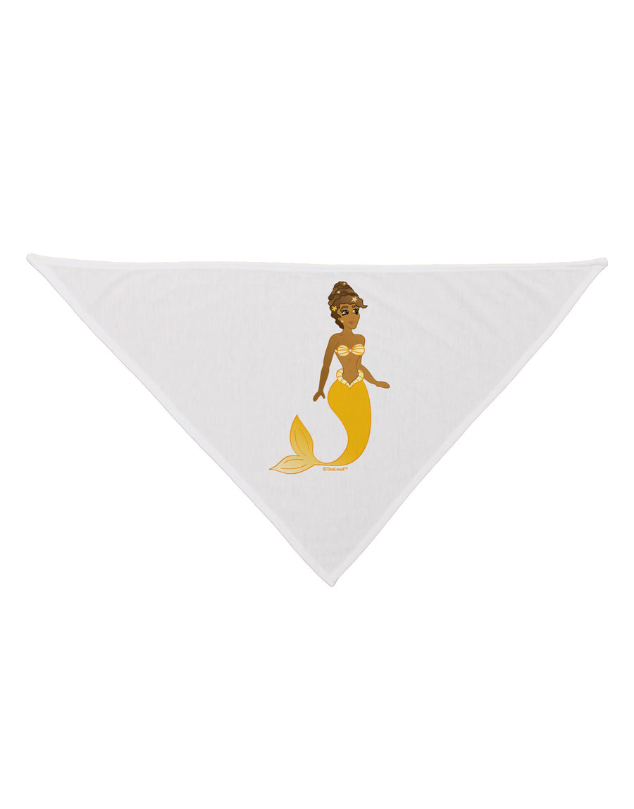 Mermaid Design - Yellow Dog Bandana 26-Dog Bandana-TooLoud-White-One-Size-Fits-Most-Davson Sales