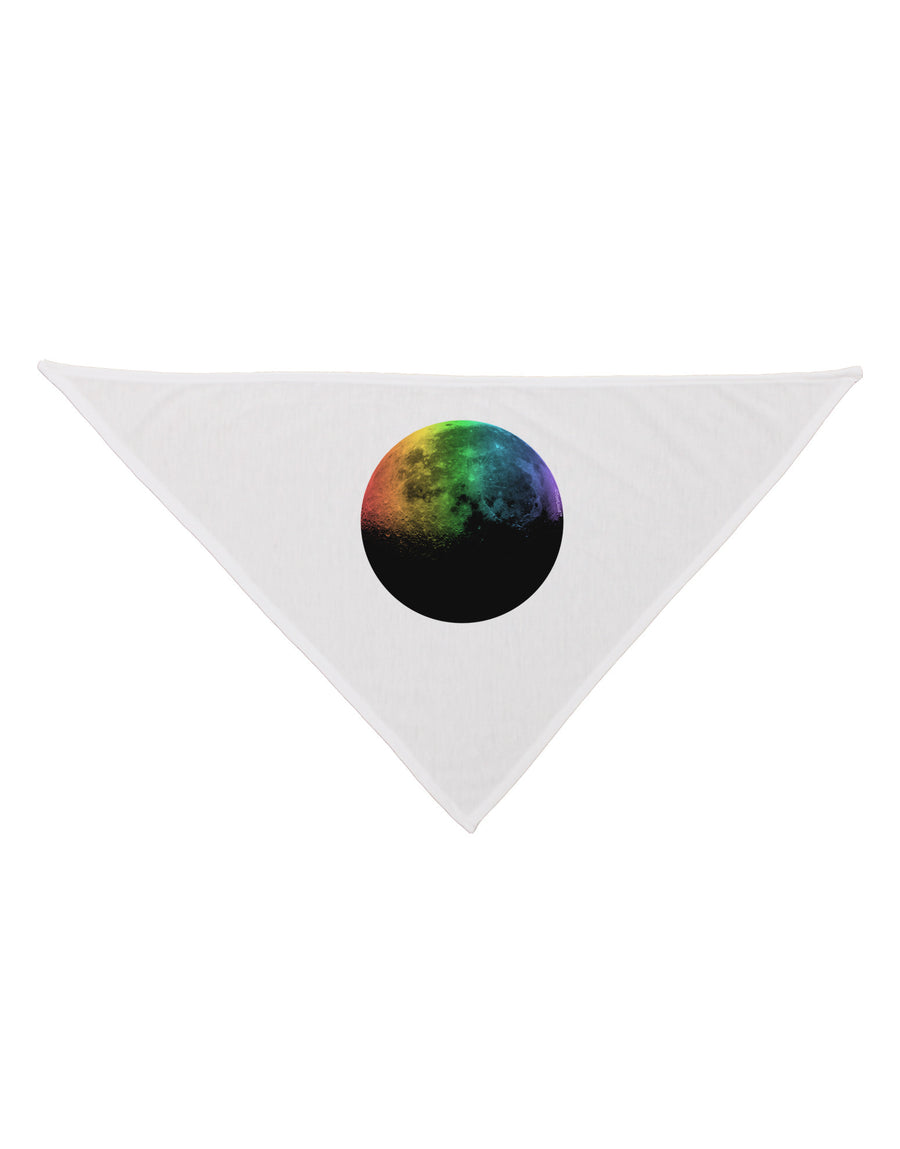 Rainbow Moon Dog Bandana 26-Dog Bandana-TooLoud-White-One-Size-Fits-Most-Davson Sales