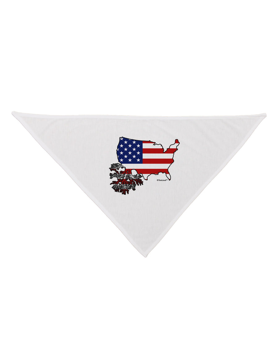 American Roots Design - American Flag Dog Bandana 26 by TooLoud-Dog Bandana-TooLoud-White-One-Size-Fits-Most-Davson Sales