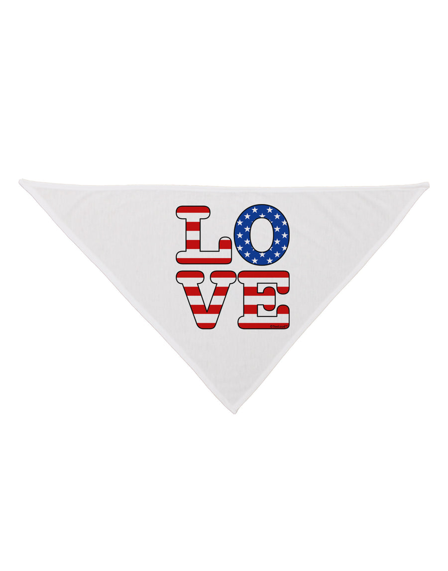 American Love Design Dog Bandana 26 by TooLoud-Dog Bandana-TooLoud-White-One-Size-Fits-Most-Davson Sales