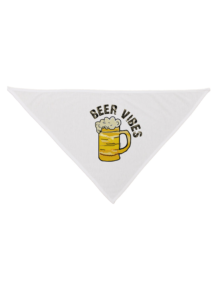 Beer Vibes Dog Bandana 26 Inch-Dog Bandana-TooLoud-White-One-Size-Fits-Most-Davson Sales