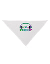 Heart Dubstep Dog Bandana 26-Dog Bandana-TooLoud-White-One-Size-Fits-Most-Davson Sales