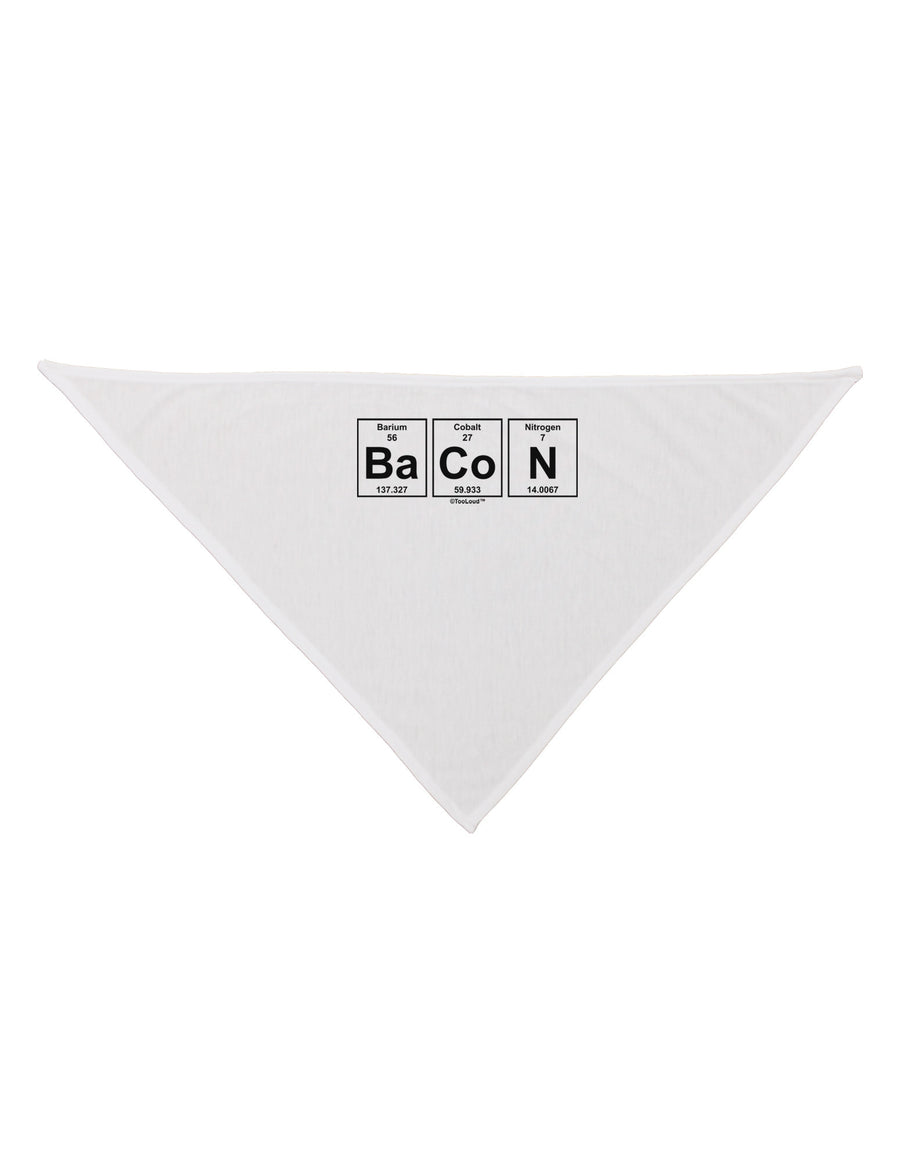 Bacon Periodic Table of Elements Dog Bandana 26 by TooLoud-Dog Bandana-TooLoud-White-One-Size-Fits-Most-Davson Sales