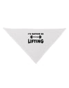 I'd Rather Be Lifting Dog Bandana 26-Dog Bandana-TooLoud-White-One-Size-Fits-Most-Davson Sales