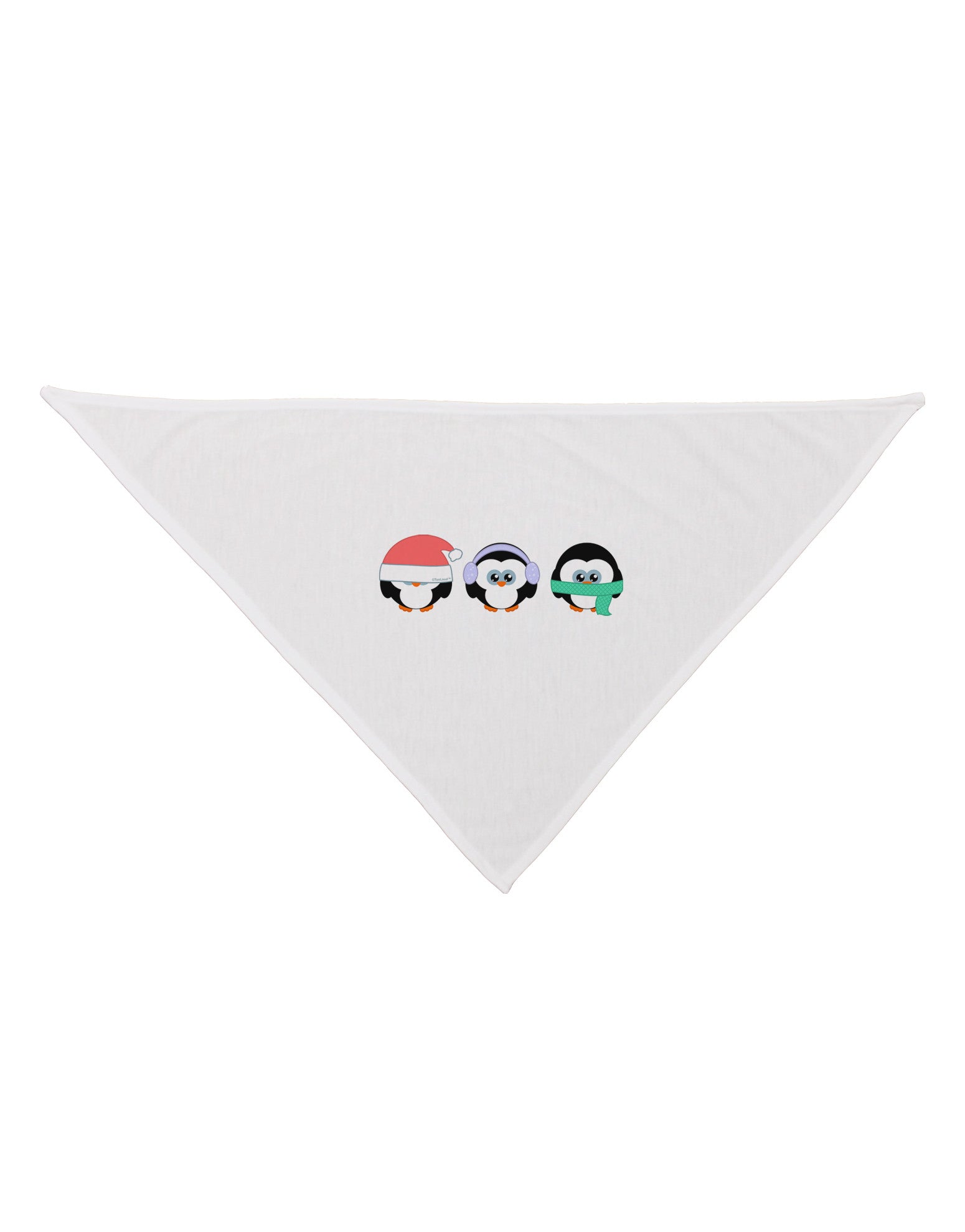Christmas Penguins See No Evil Hear No Evil Speak No Evil Dog Bandana 26-Dog Bandana-TooLoud-White-One-Size-Fits-Most-Davson Sales