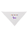 Happy Halloweenie Doxie Dog Halloween Dog Bandana 26-Dog Bandana-TooLoud-White-One-Size-Fits-Most-Davson Sales