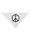 Peace Sign Symbol - Distressed Dog Bandana 26-Dog Bandana-TooLoud-White-One-Size-Fits-Most-Davson Sales