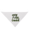 One Lucky Grandma Shamrock Dog Bandana 26 Inch-Dog Bandana-TooLoud-White-One-Size-Fits-Most-Davson Sales