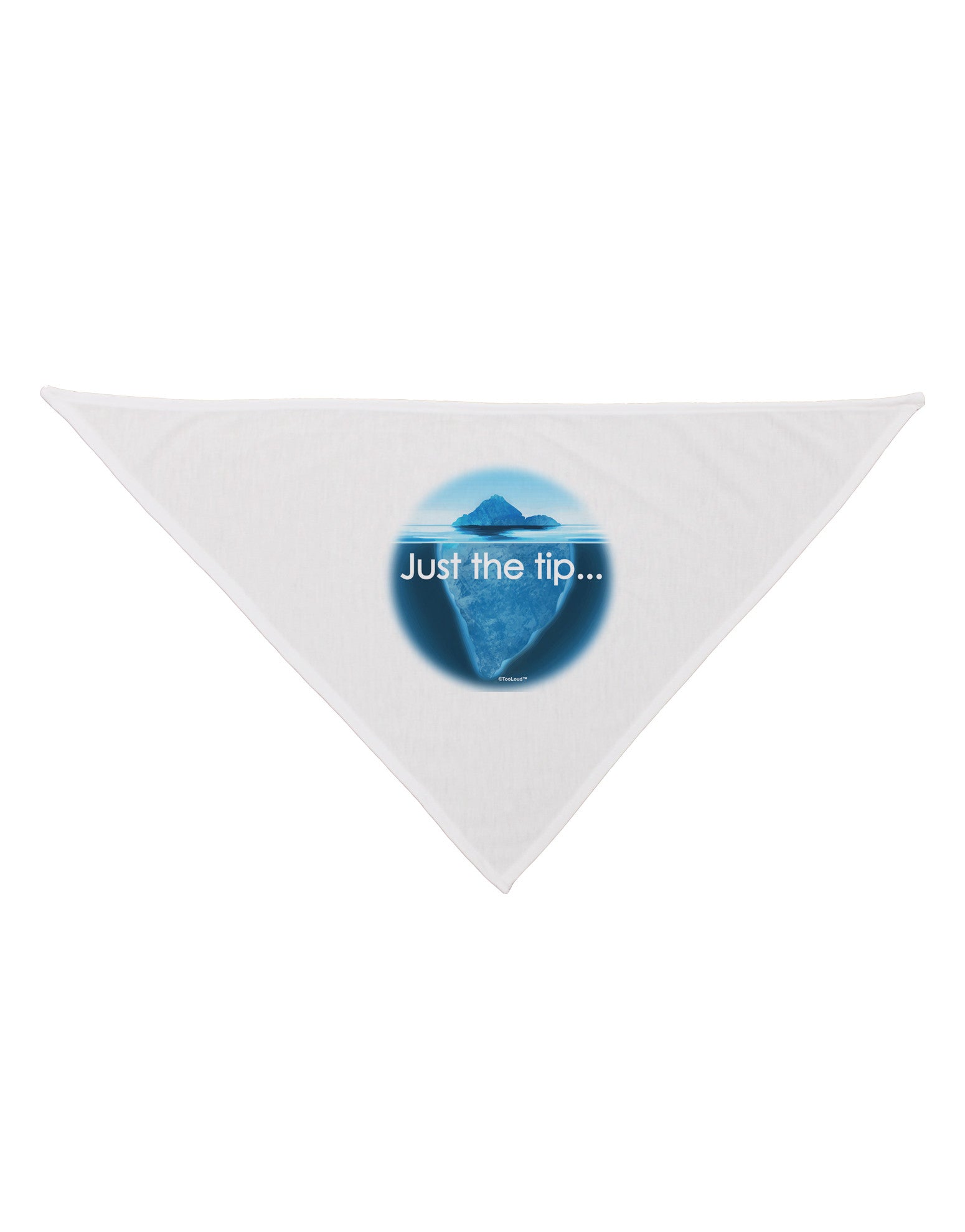 Iceberg Just the Tip Dog Bandana 26-Dog Bandana-TooLoud-White-One-Size-Fits-Most-Davson Sales