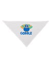 Cute Gobble Turkey Blue Dog Bandana 26-Dog Bandana-TooLoud-White-One-Size-Fits-Most-Davson Sales