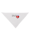 Please Don't Break My Heart Code Dog Bandana 26-Dog Bandana-TooLoud-White-One-Size-Fits-Most-Davson Sales