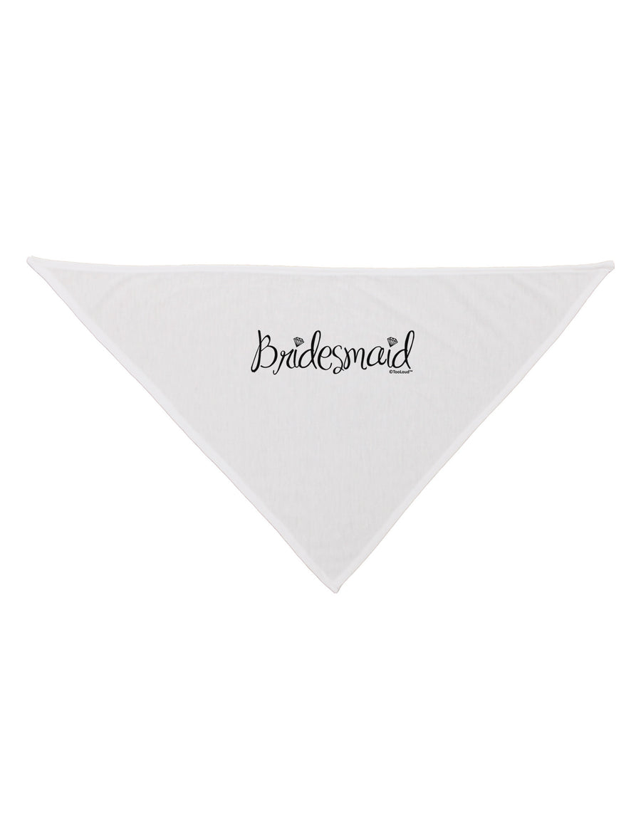 Bridesmaid Design - Diamonds Dog Bandana 26-Dog Bandana-TooLoud-White-One-Size-Fits-Most-Davson Sales