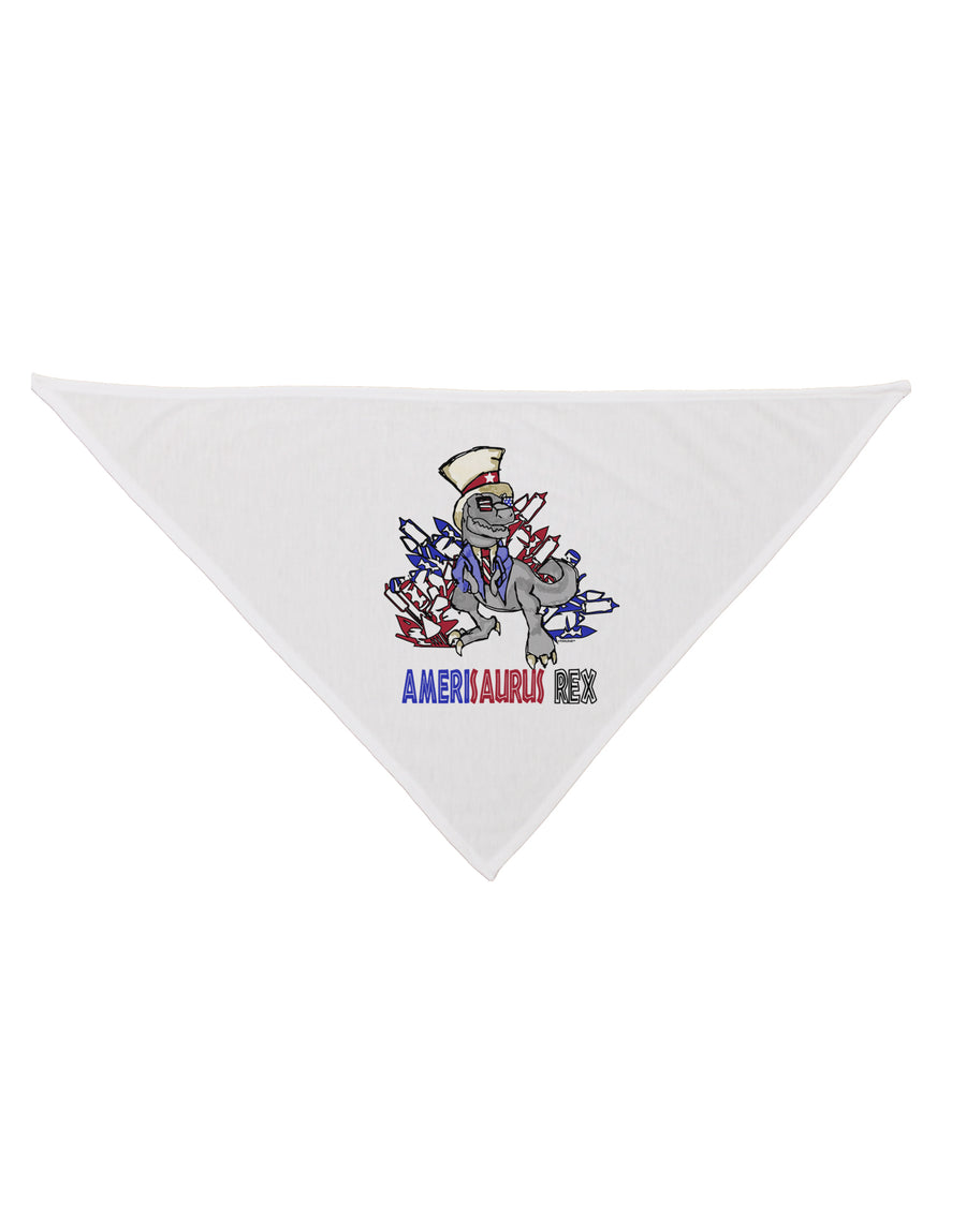 TooLoud AMERISAURUS REX Dog Bandana 26 Inch-Dog Bandana-TooLoud-White-One-Size-Fits-Most-Davson Sales