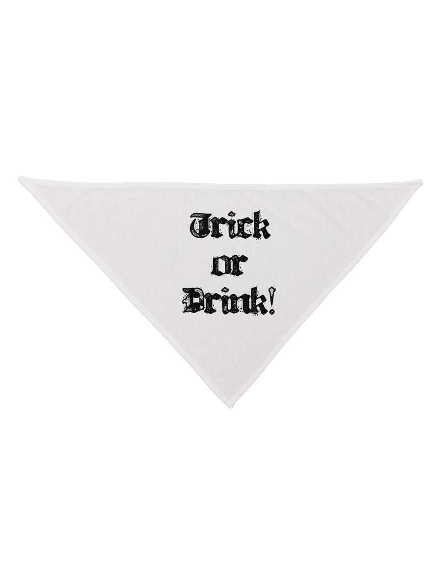 Trick or Drink - Halloween Funny Dog Bandana 26-Dog Bandana-TooLoud-White-One-Size-Fits-Most-Davson Sales