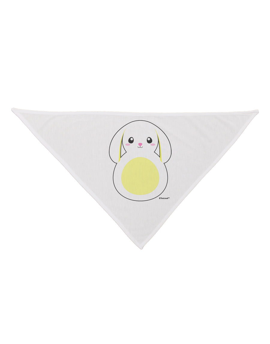 Cute Bunny with Floppy Ears - Yellow Dog Bandana 26 by TooLoud-Dog Bandana-TooLoud-White-One-Size-Fits-Most-Davson Sales