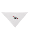 Matching His and Hers Design - His - Red Bow Dog Bandana 26 by TooLoud-Dog Bandana-TooLoud-White-One-Size-Fits-Most-Davson Sales