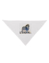 Lion Watercolor B Text Dog Bandana 26-Dog Bandana-TooLoud-White-One-Size-Fits-Most-Davson Sales