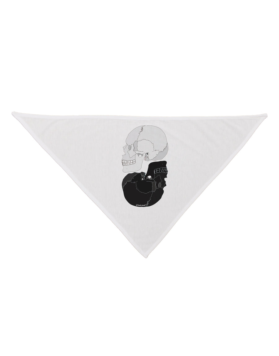 White And Black Inverted Skulls Dog Bandana 26 by TooLoud-Dog Bandana-TooLoud-White-One-Size-Fits-Most-Davson Sales