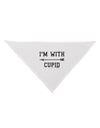 I'm With Cupid - Left Arrow Dog Bandana 26 by TooLoud-Dog Bandana-TooLoud-White-One-Size-Fits-Most-Davson Sales