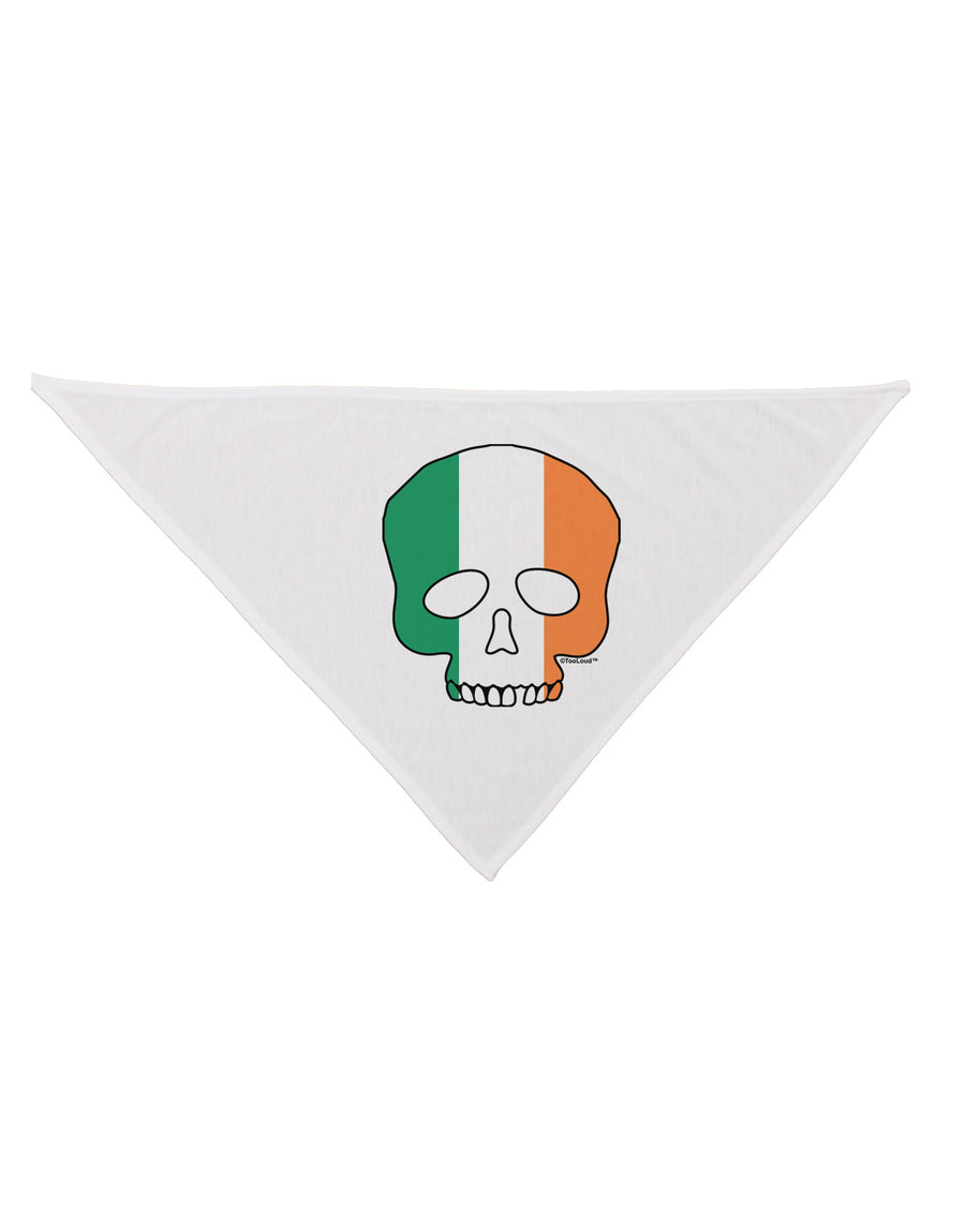 Skull Flag Ireland Dog Bandana 26-Dog Bandana-TooLoud-White-One-Size-Fits-Most-Davson Sales