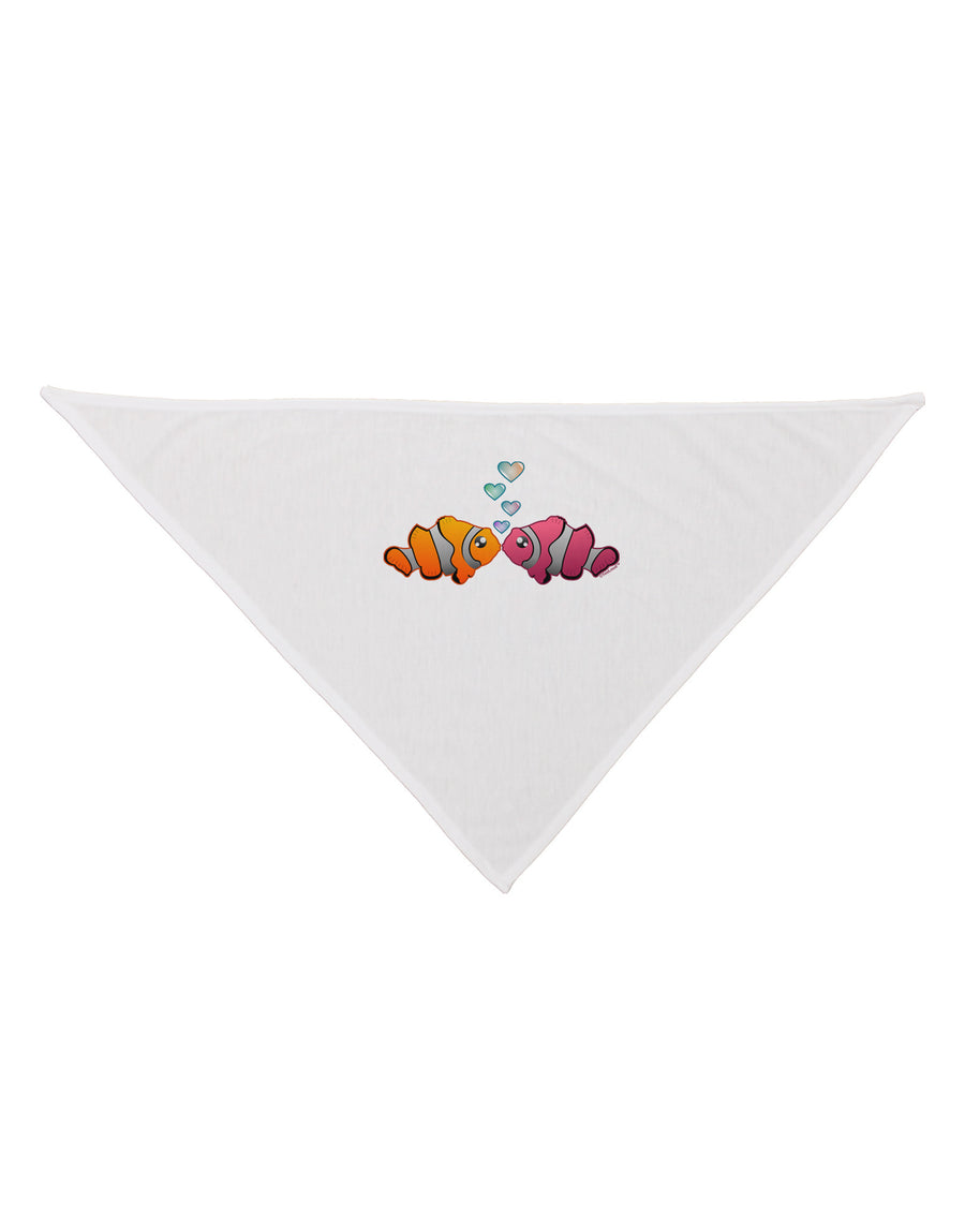 Kissy Clownfish Dog Bandana 26-Dog Bandana-TooLoud-White-One-Size-Fits-Most-Davson Sales