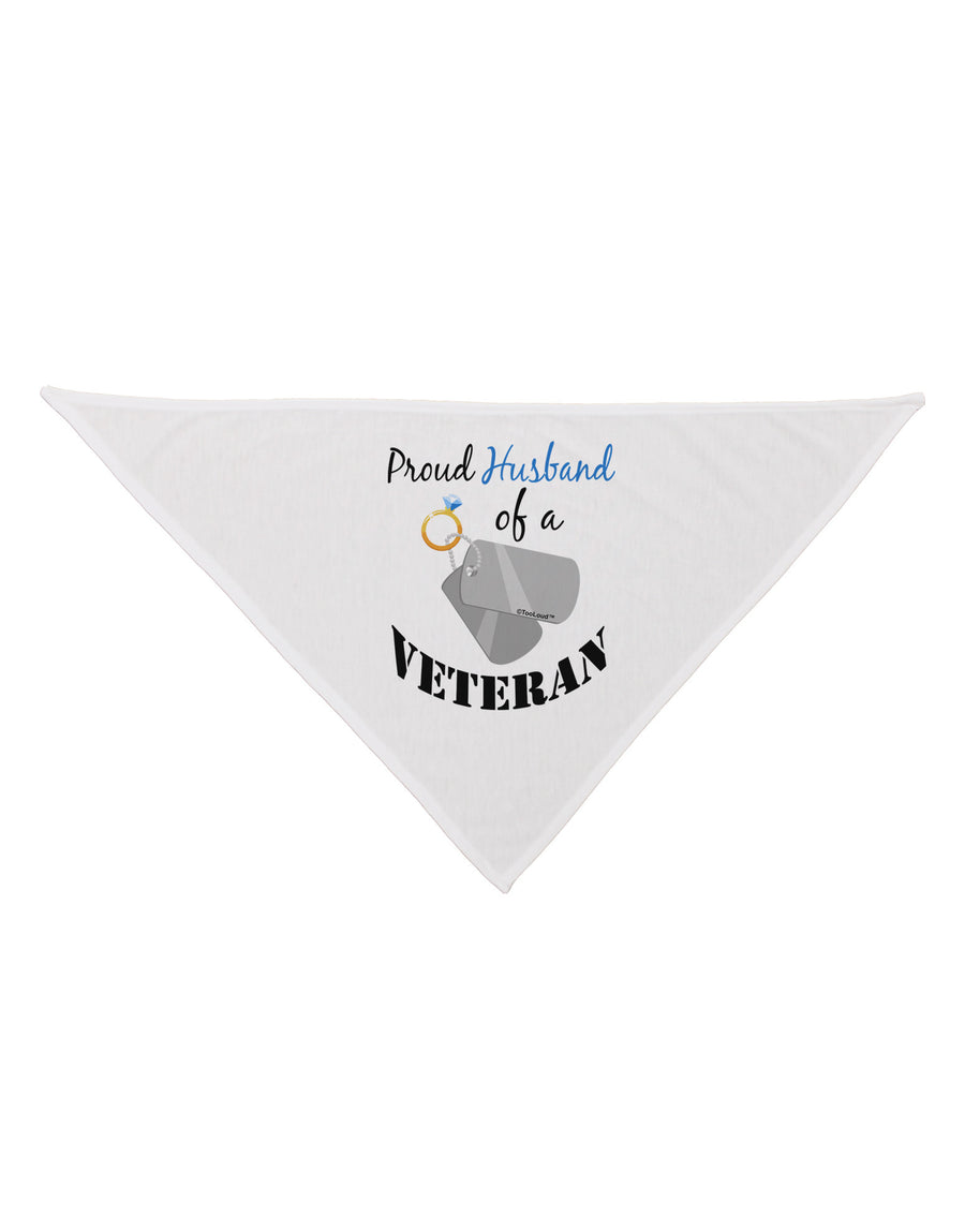 Husband of Veteran Dog Bandana 26-Dog Bandana-TooLoud-White-One-Size-Fits-Most-Davson Sales