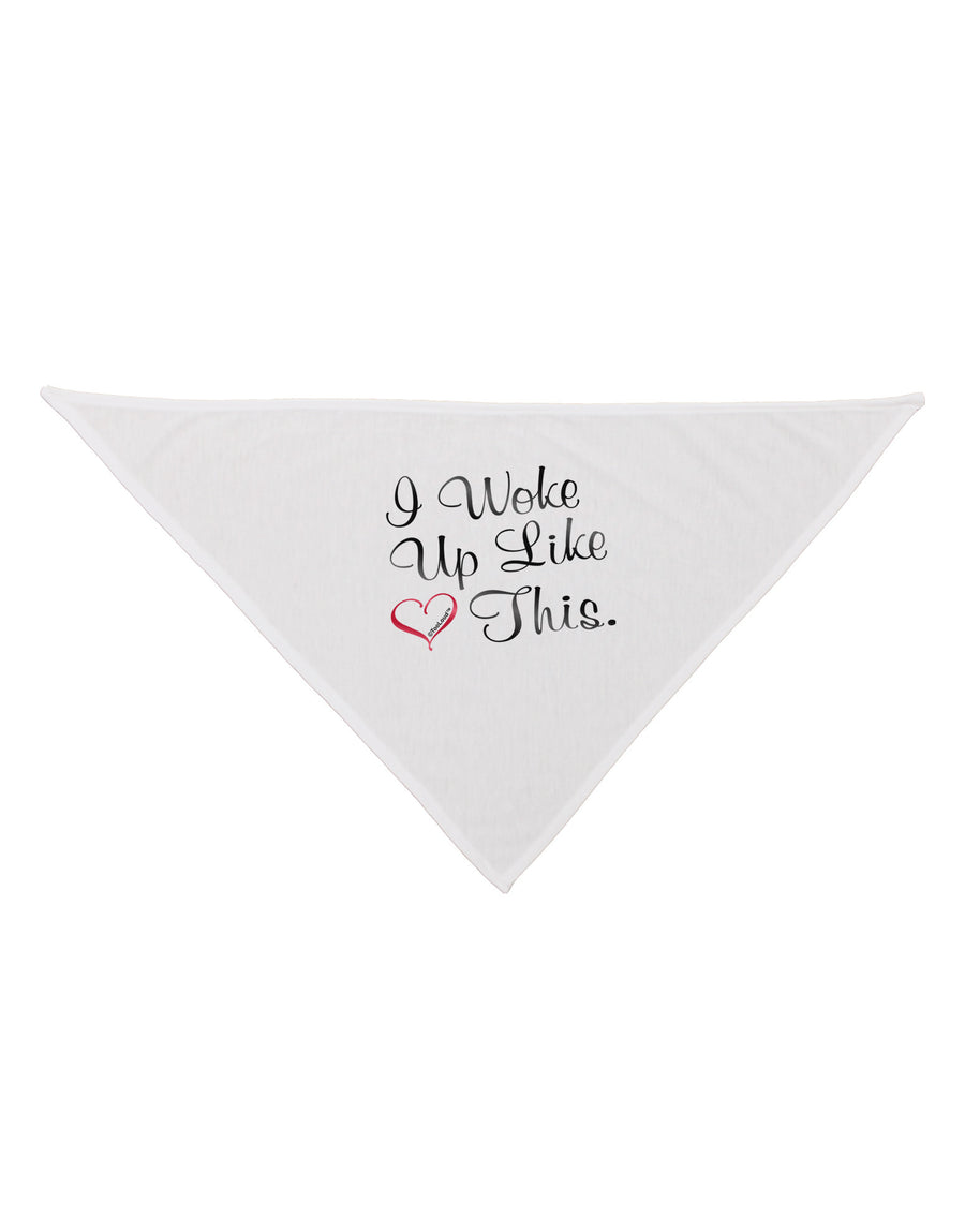 I Woke Up Like This Dog Bandana 26-Dog Bandana-TooLoud-White-One-Size-Fits-Most-Davson Sales