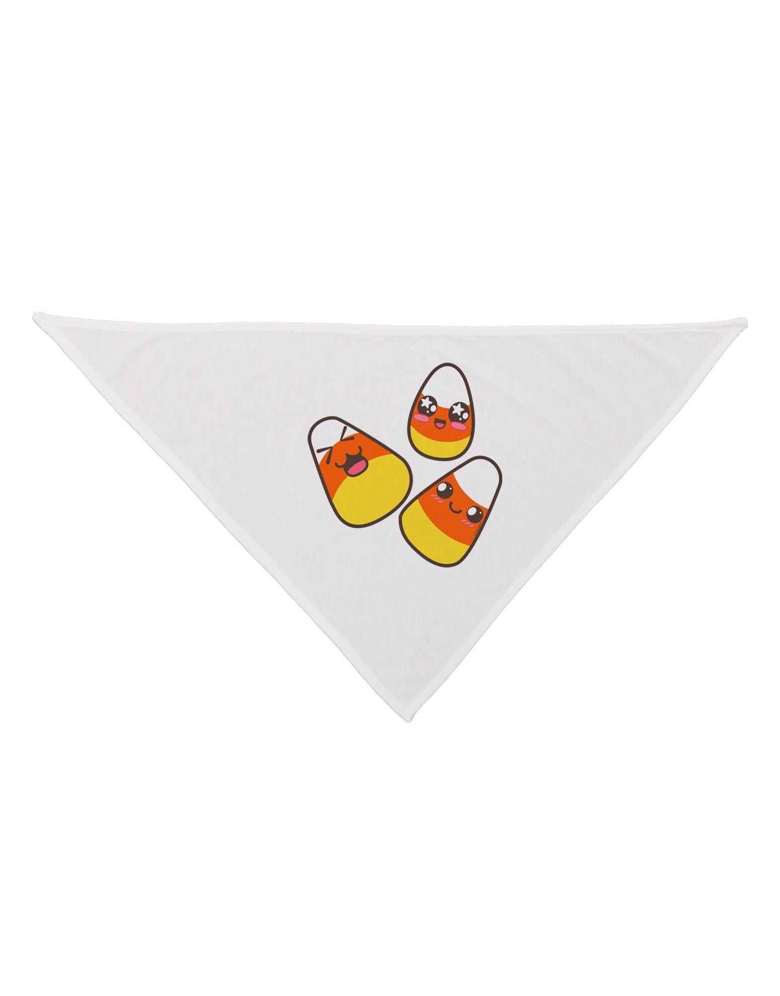 Cute Candy Corn Family Halloween Dog Bandana 26-Dog Bandana-TooLoud-White-One-Size-Fits-Most-Davson Sales